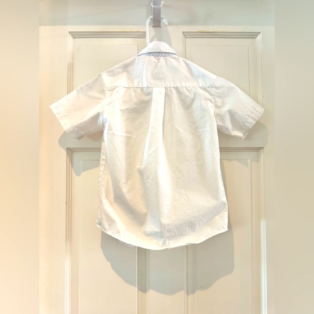 French Toast Bundle of 3 Boys' Short Sleeve Classic Poplin Dress Shirt - White - Picture 13 of 16